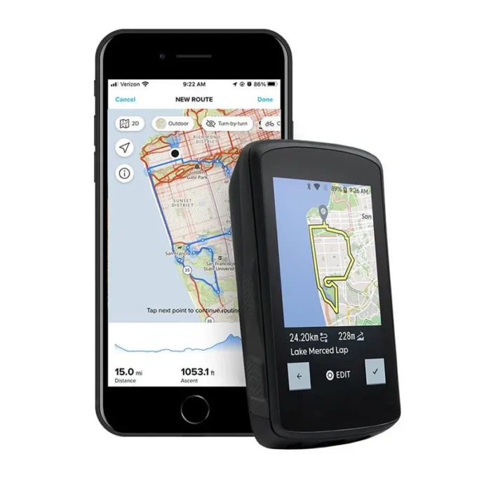 Karoo 2 cykeldator – navigera på en skärm som liknar en smartphone Karoo 2 cykeldator – navigera på en skärm som liknar en smartphone