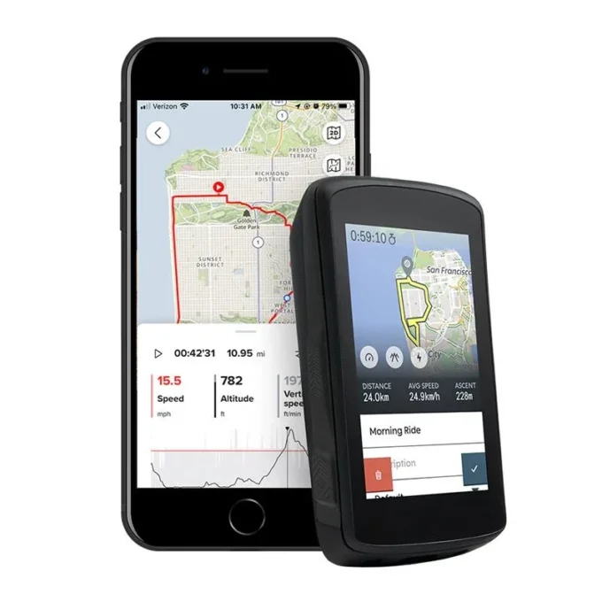 Karoo 2 cykeldator – navigera på en skärm som liknar en smartphone Karoo 2 cykeldator – navigera på en skärm som liknar en smartphone