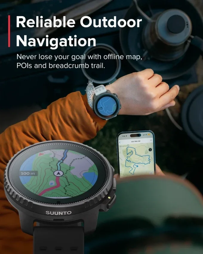 Renoverad Suunto Vertical Solar, All Black