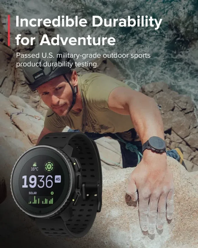 Renoverad Suunto Vertical Solar, All Black