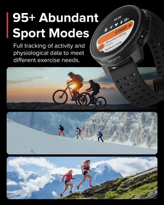 Renoverad Suunto Vertical Solar, All Black