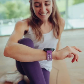 Suunto 22 mm Athletic 5 silikonarmband orkidé-lila S+M Suunto 22 mm Athletic 5 silikonarmband orkidé-lila S+M
