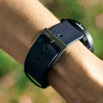 Suunto 22 mm Urban 6 läderarmband granitblått m