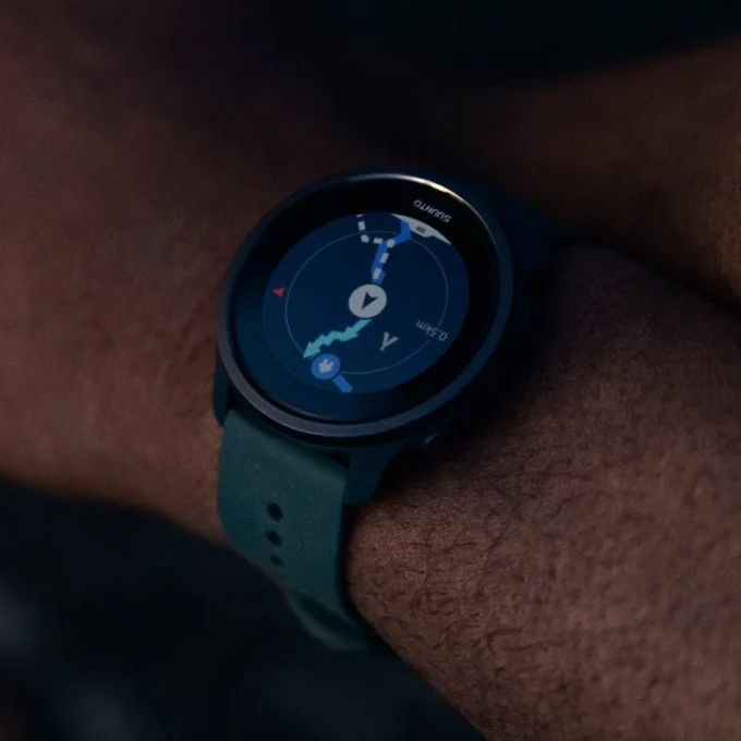 Suunto 22 mm Urban 7 silikonrem grottgrön storlek S