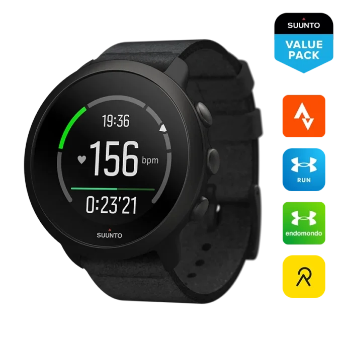Suunto 3 All Black – kompakt sportklocka för hälsa och välbefinnande Suunto 3 All Black – kompakt sportklocka för hälsa och välbefinnande