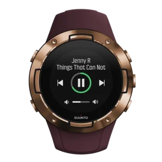 Suunto 5 burgundy copper – kompakt GPS-sportklocka med utmärkt batteritid