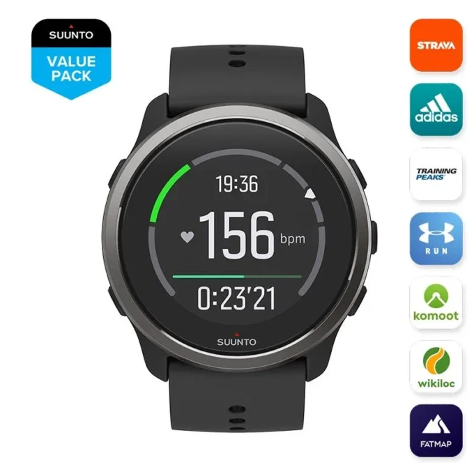 Suunto 5 Peak Black – lätt multisportklocka för träning, utflykter och välbefinnande Suunto 5 Peak Black – lätt multisportklocka för träning, utflykter och välbefinnande