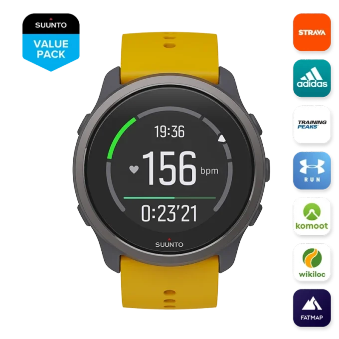 Suunto 5 Peak Ocher – lätt multisportklocka för träning, utforskning och välbefinnande Suunto 5 Peak Ocher – lätt multisportklocka för träning, utforskning och välbefinnande