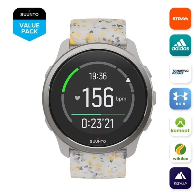 Suunto 5 Peak Ridge Sand Multicolor – lätt multisportklocka för träning, utforskning och välbefinnande Suunto 5 Peak Ridge Sand Multicolor – lätt multisportklocka för träning, utforskning och välbefinnande
