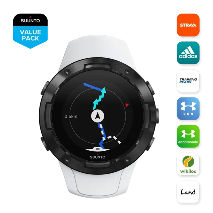 Suunto 5 vit svart Suunto 5 vit svart