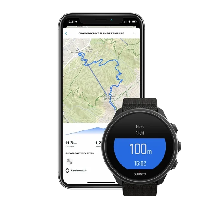 Suunto 9 Baro charcoal black titanium hållbar GPS-klocka