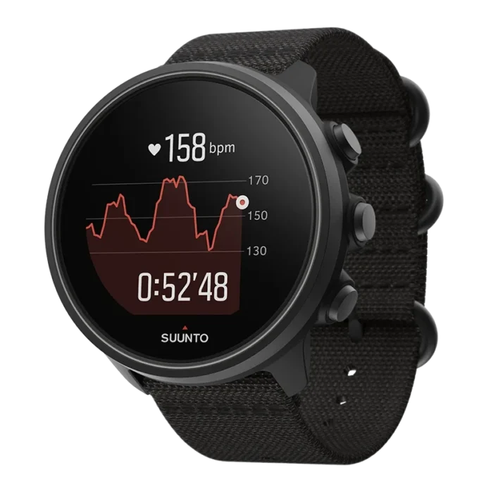 Suunto 9 Baro charcoal black titanium hållbar GPS-klocka