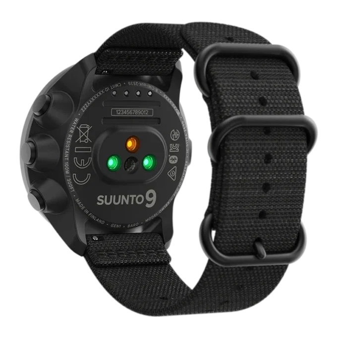 Suunto 9 Baro charcoal black titanium hållbar GPS-klocka