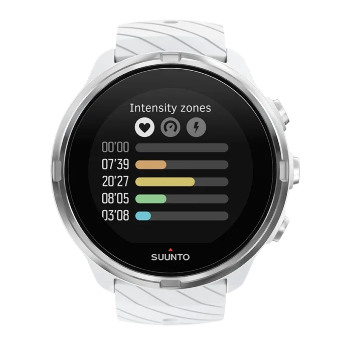 Suunto 9 vit – GPS-sportklocka med lång batteritid
