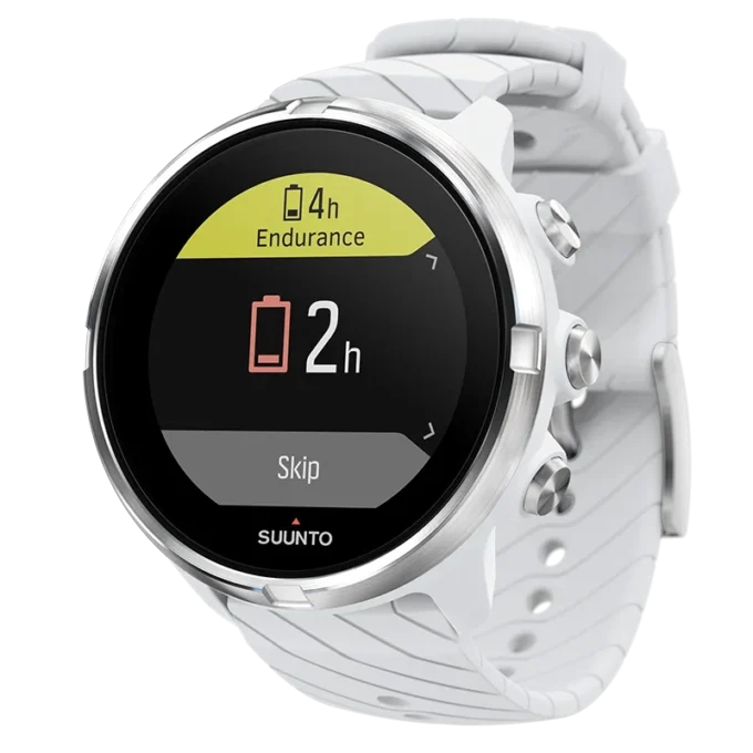 Suunto 9 vit – GPS-sportklocka med lång batteritid