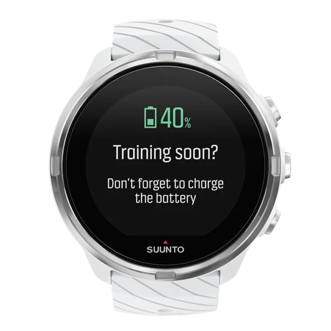 Suunto 9 vit – GPS-sportklocka med lång batteritid