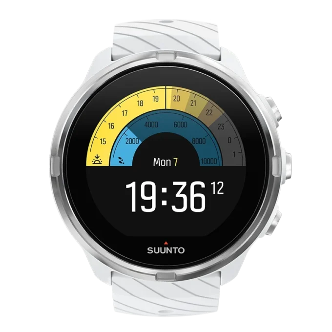Suunto 9 vit – GPS-sportklocka med lång batteritid