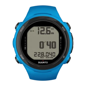 Suunto D4i novo blå dykdator i klockstorlek