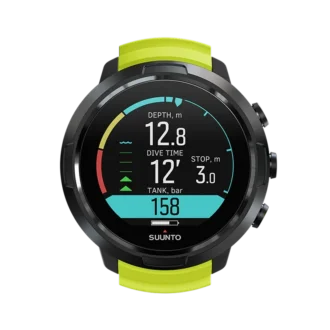 Suunto D5 Black Lime dykdator för nybörjare