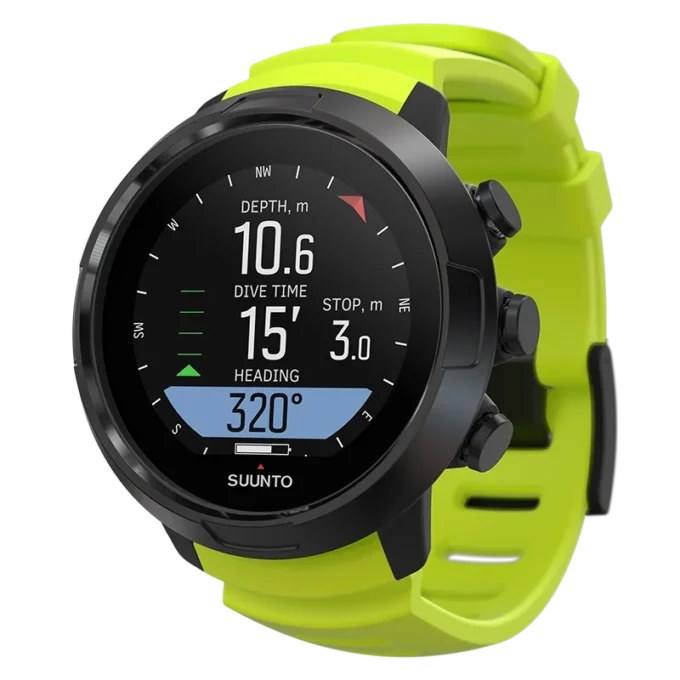 Suunto D5 Black Lime dykdator för nybörjare