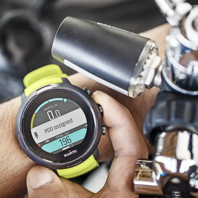 Suunto D5 Black Lime dykdator för nybörjare
