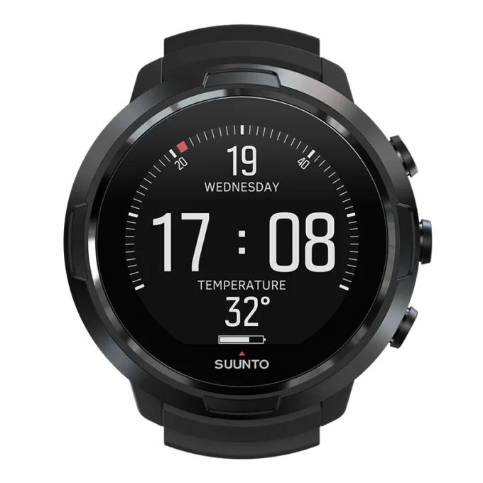Suunto D5, en helt svart dykdator med färgskärm och utbytbara Suunto D5, en helt svart dykdator med färgskärm och utbytbara