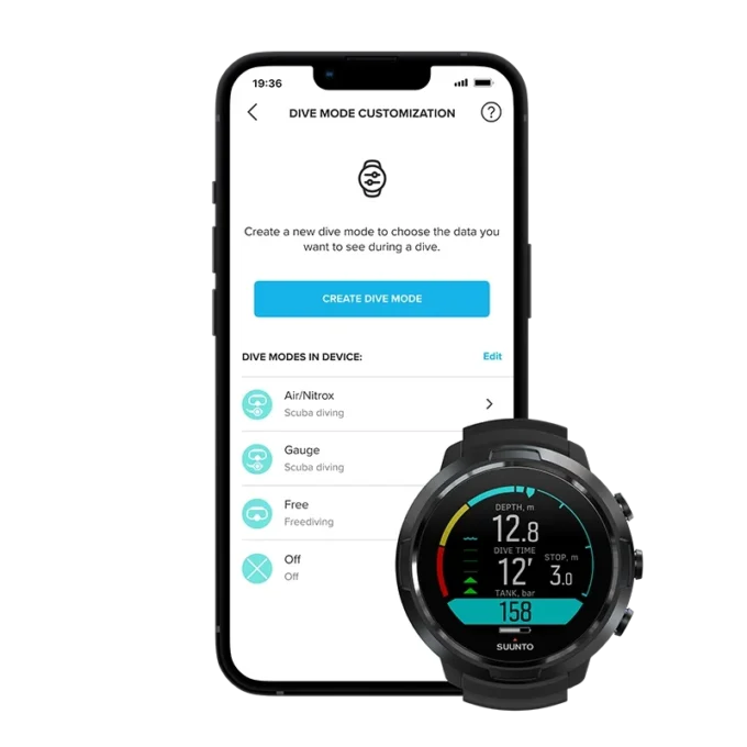 Suunto D5 Black Lime dykdator för nybörjare