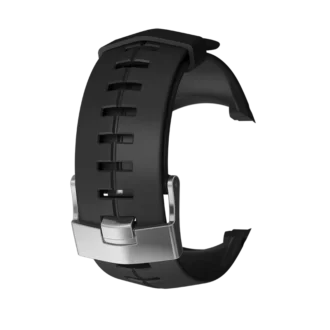 Suunto DX svart silikonrem med silverfärgat spänne