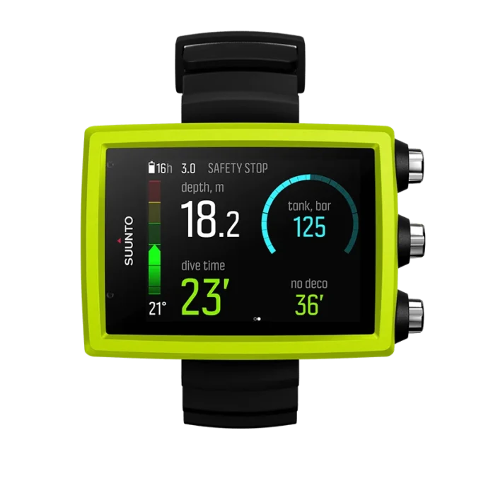 Suunto EON Core lime dykdator med färgskärm och stora siffror Suunto EON Core lime dykdator med färgskärm och stora siffror