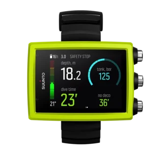 Suunto EON Core lime dykdator med färgskärm och stora siffror