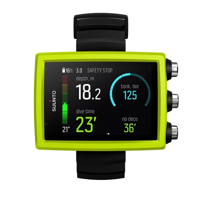 Suunto EON Core lime dykdator med färgskärm och stora siffror Suunto EON Core lime dykdator med färgskärm och stora siffror