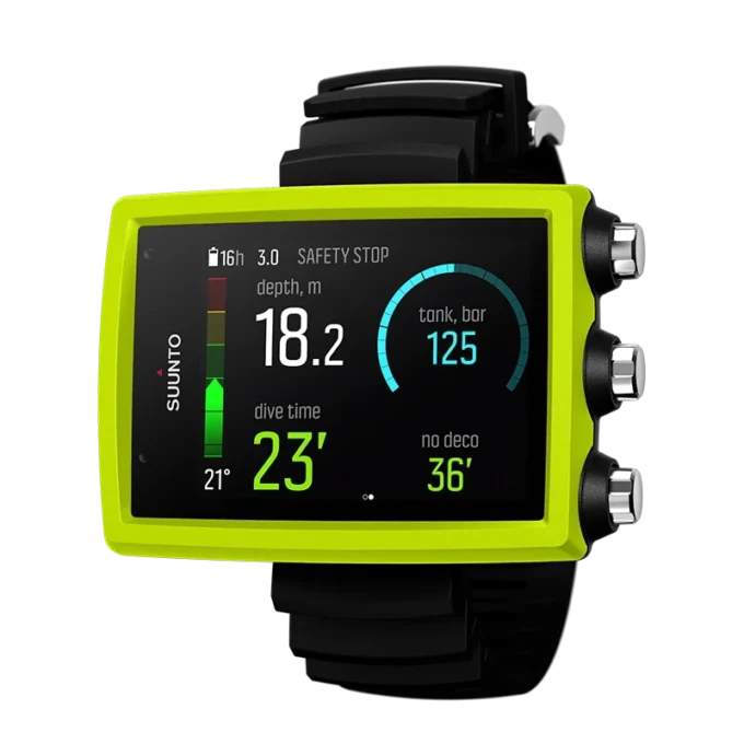 Suunto EON Core lime dykdator med färgskärm och stora siffror Suunto EON Core lime dykdator med färgskärm och stora siffror