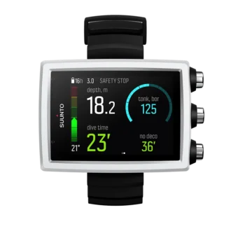 Suunto EON Core vit dykdator med färgskärm och stora siffror