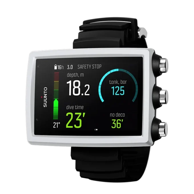 Suunto EON Core vit dykdator med färgskärm och stora siffror Suunto EON Core vit dykdator med färgskärm och stora siffror
