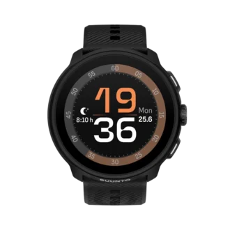 Suunto Run helt svart med silikonarmband