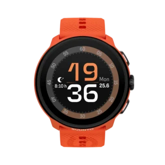 Suunto Run korallorange med silikonarmband