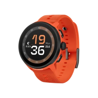 Suunto Run korallorange med silikonarmband