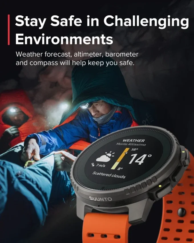 Suunto Vertical Titanium Solar Canyon Adventure-klocka