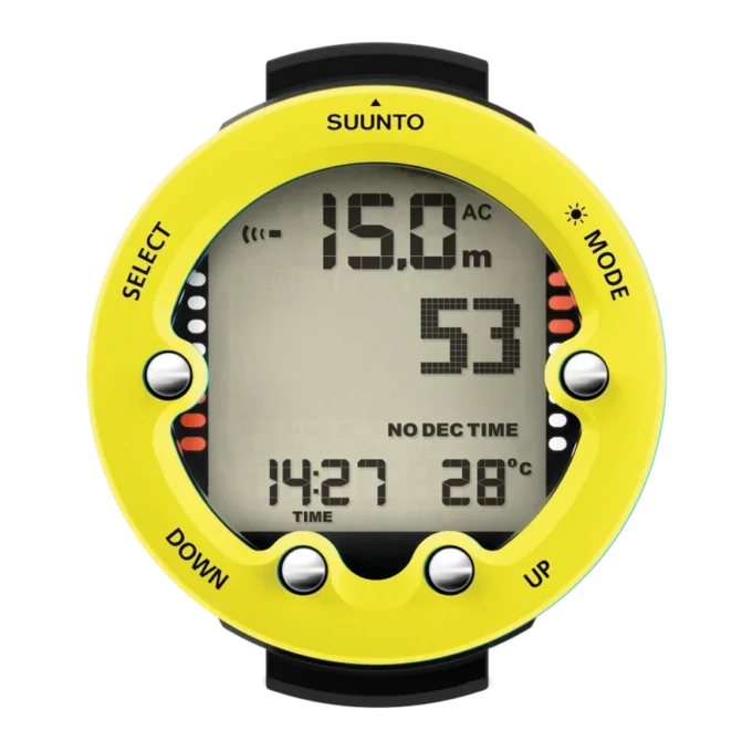 Suunto Zoop Novo citrongul – lättanvänd dykdator med stor display Suunto Zoop Novo citrongul – lättanvänd dykdator med stor display