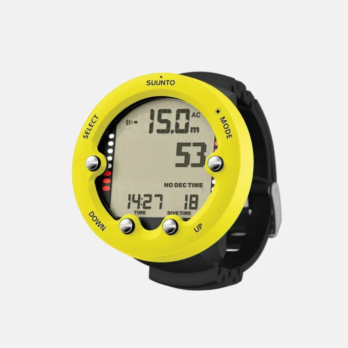 Suunto Zoop Novo citrongul – lättanvänd dykdator med stor display Suunto Zoop Novo citrongul – lättanvänd dykdator med stor display