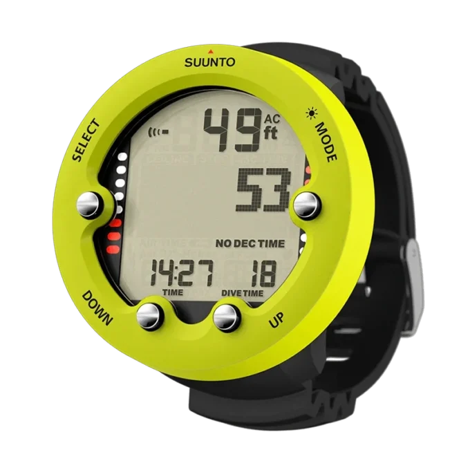 Suunto Zoop Novo Lime – lättanvänd dykdator med stor display Suunto Zoop Novo Lime – lättanvänd dykdator med stor display