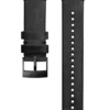 Svart 24 mm Suunto-klockarmband i läder för stadsbruk Svart 24 mm Suunto-klockarmband i läder för stadsbruk