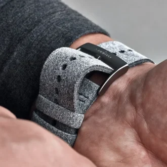 Ultramjukt grått mikrofiberarmband för tillbehör för sport och stil