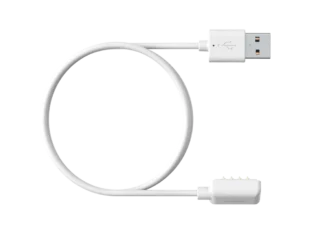 Vit magnetisk USB-kabel – ladda och uppdatera din Suunto-klocka