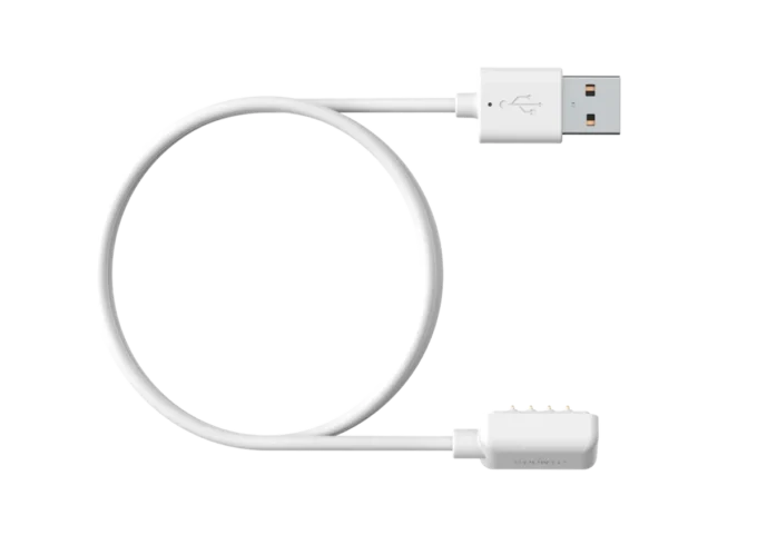 Vit magnetisk USB-kabel – ladda och uppdatera din Suunto-klocka Vit magnetisk USB-kabel – ladda och uppdatera din Suunto-klocka
